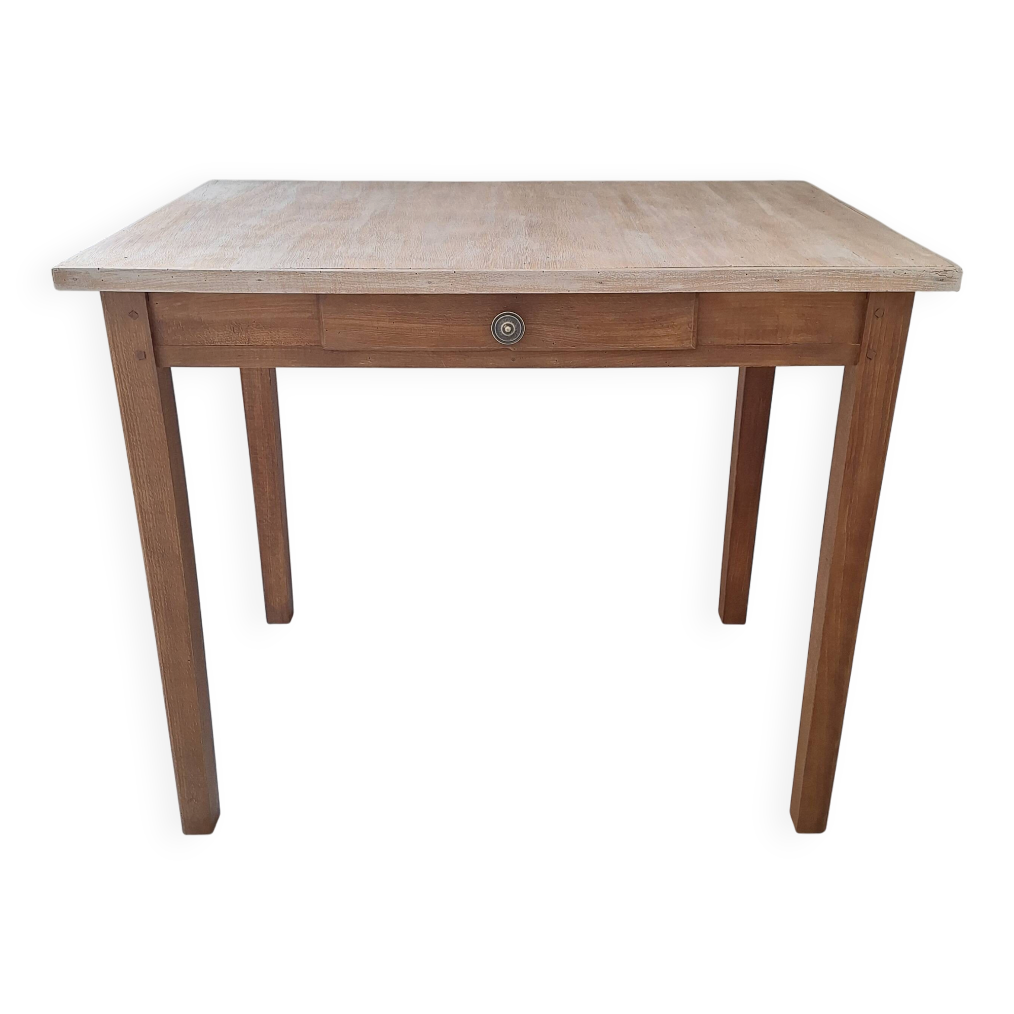 Bureau / Table d'appoint en bois de ferme style campagne