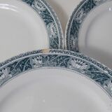 Terre de fer 6 assiettes plates lotus
