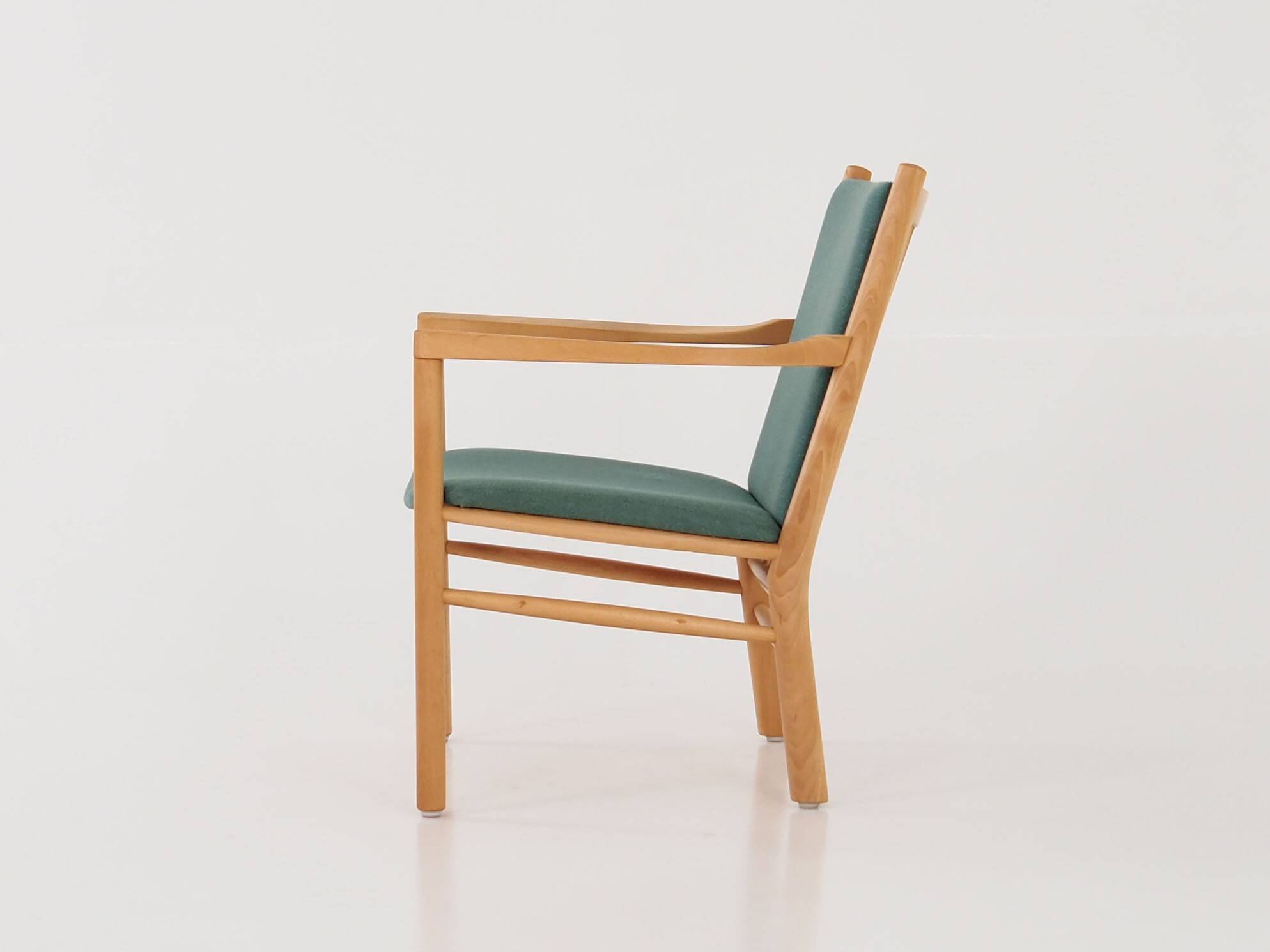Beech armchair, Danish design, 1970s, designer: Erik Ole Jørgensen, manufacture: Tarm Stole & Møbelf