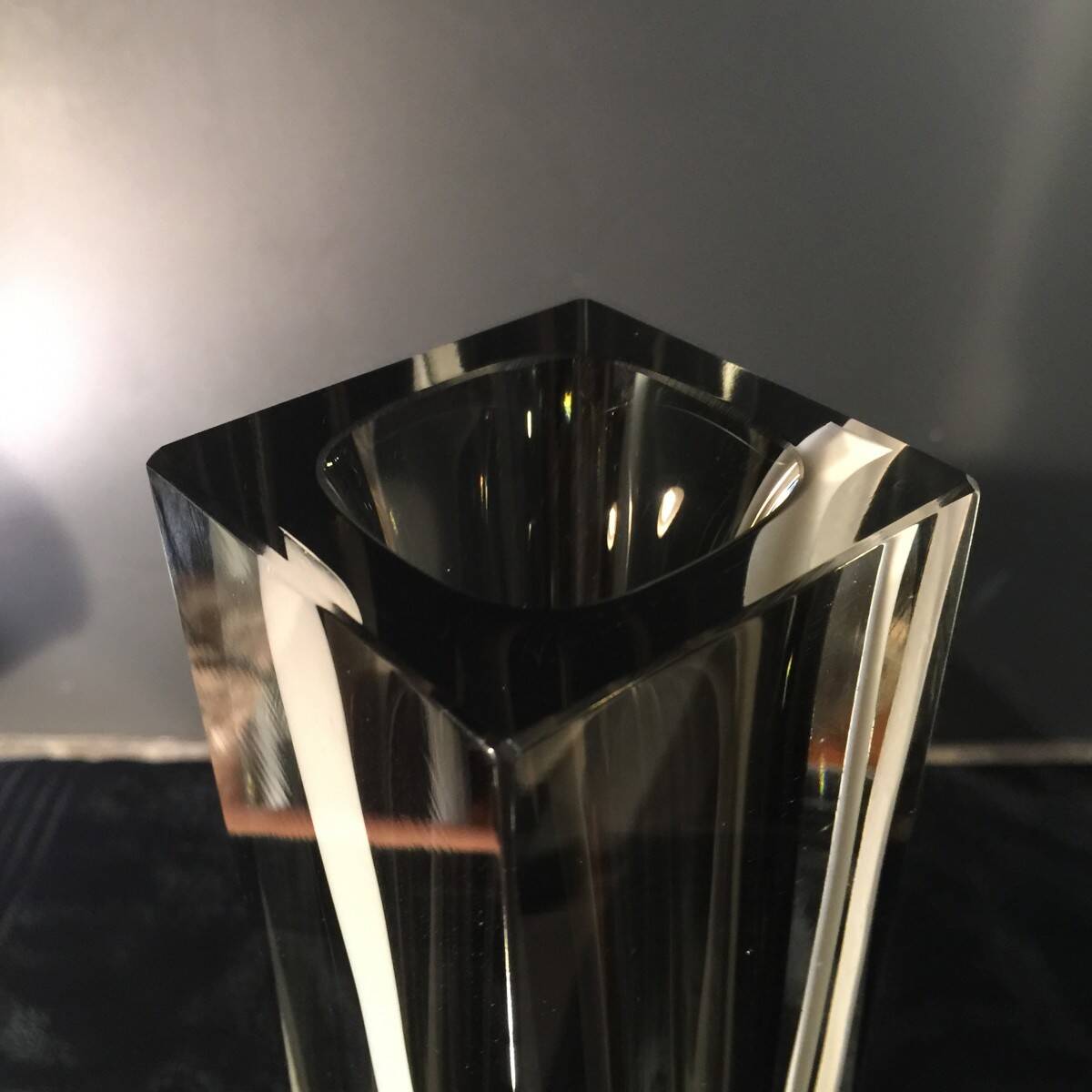 FLAVIO POLI for SEGUSO Vetri d'arte, Multi-layered glass vase, Murano, circa