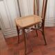 Curved wood bistro chair