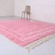Grand tapis berbère pour votre espace tissé main artisanale 3/4 m