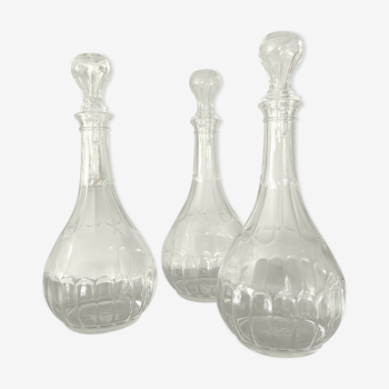 Lot de 3 carafes en verre Sandeman