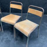 Suite of 4 school chairs by Stella