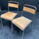 Suite de 4 chaises d’école Stella