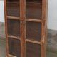 Antique wooden glass cabinet