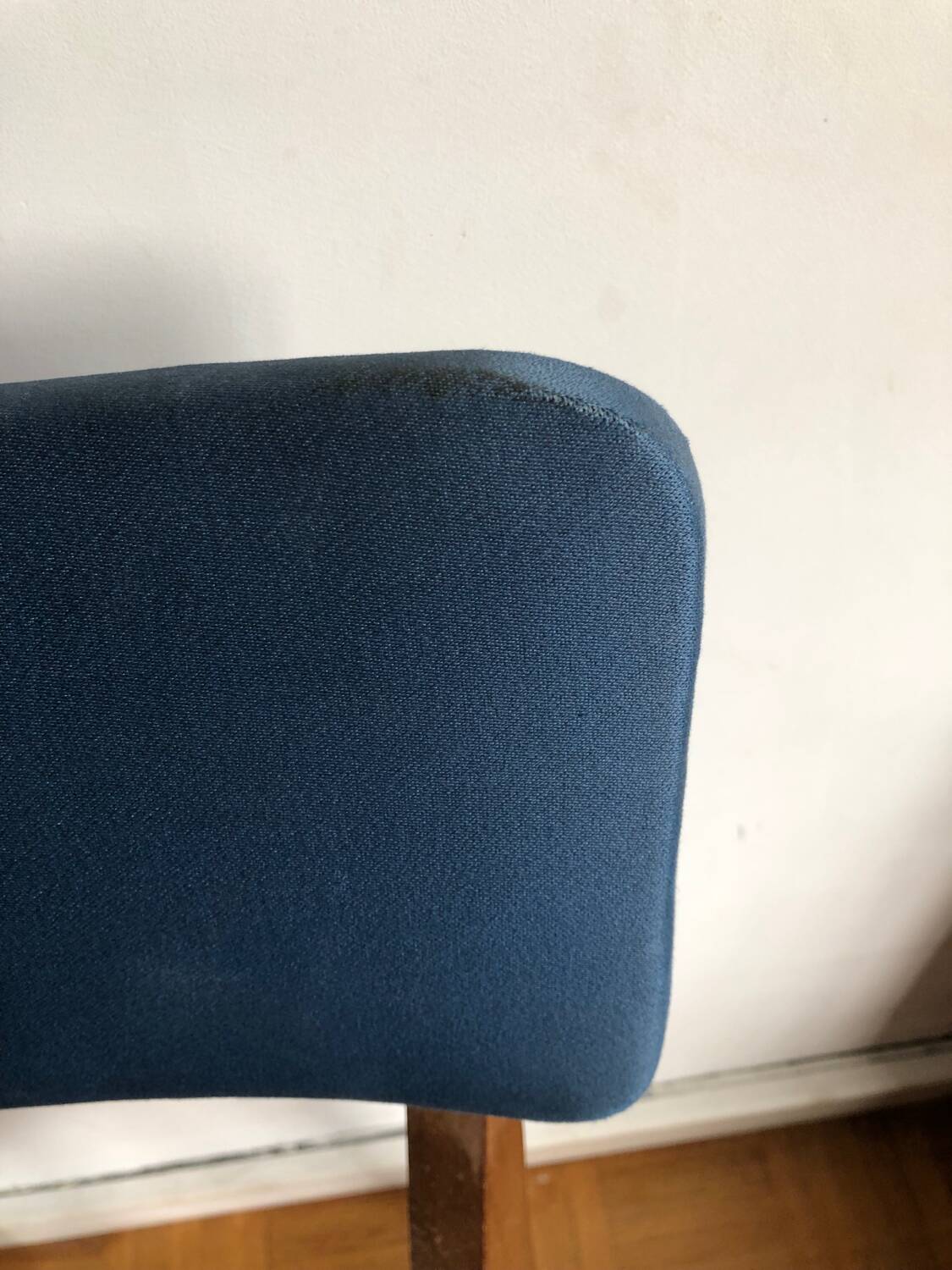 Pair of vintage blue chairs 1950