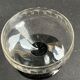 6 champagne glasses 1/2 crystal guilloché colored foot