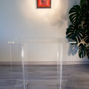 HI-FI furniture, turntable, plexiglass, Marais International, 1970-80