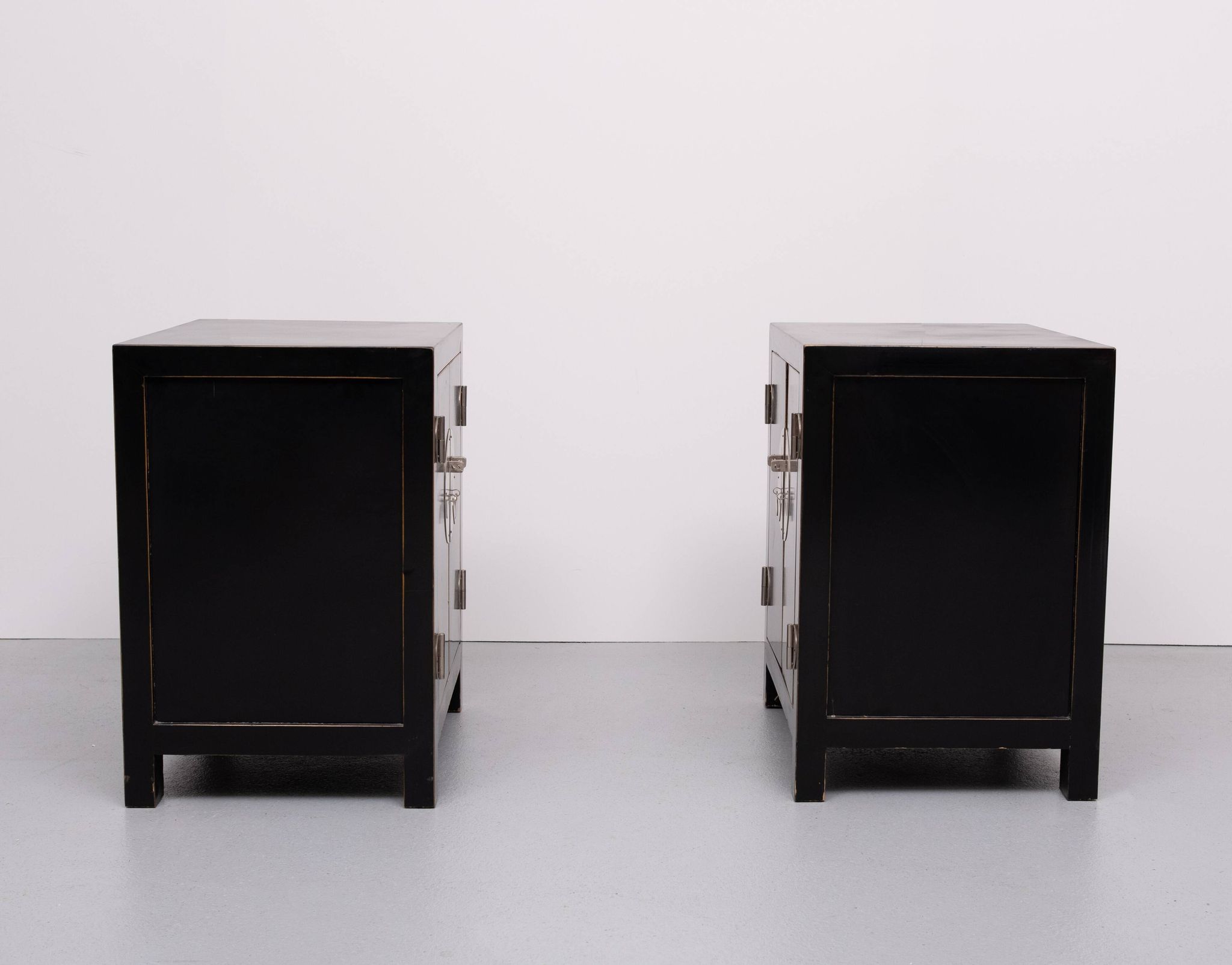 pair Chinese Black Night stands 1970s