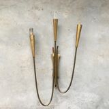 Brass wall sconce, 40s