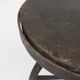 Industrial Black Metal Stool with Frame, France  1920s