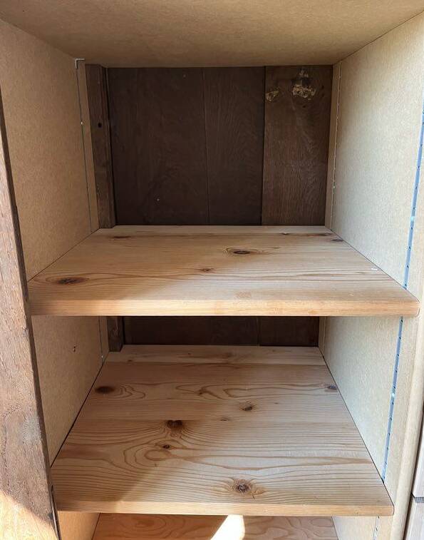 solid oak wardrobe with storage