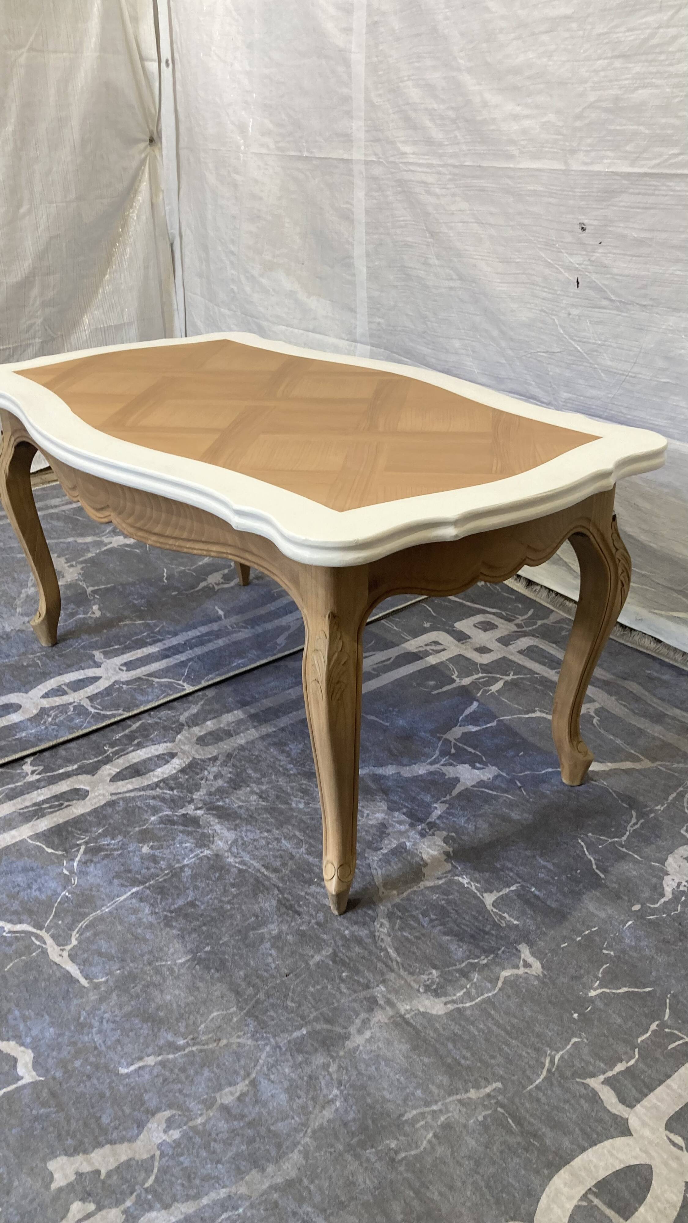 Refurbished solid wood coffee table