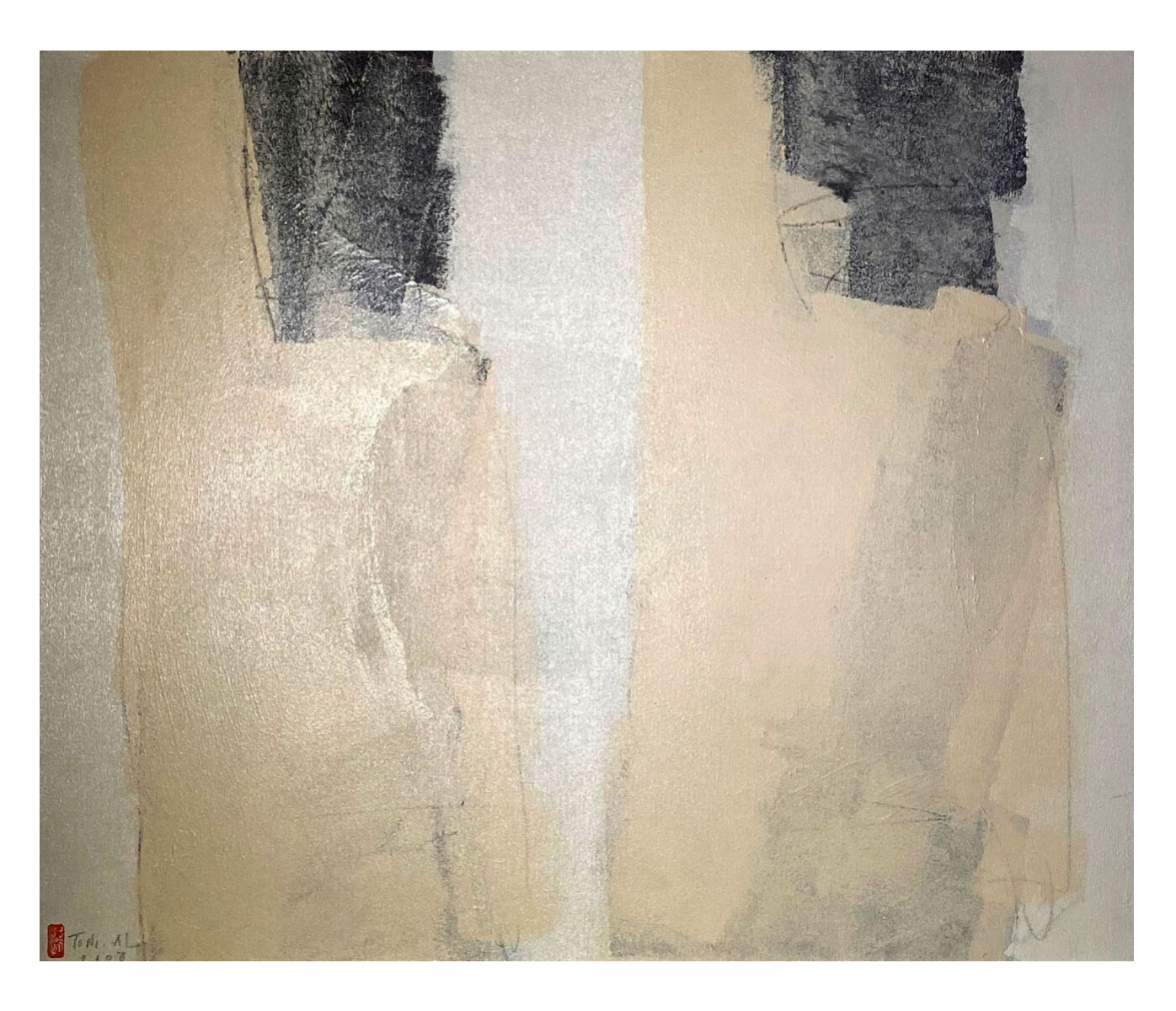 Soeurs jumelles composition abstraite par Toni Al