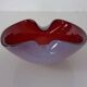 Red and Lilac Sommerso Murano Glass Bowl or Ashtray, Italy, 1960s