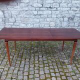 Table danoise en palissandre de Rio à allonges 1960
