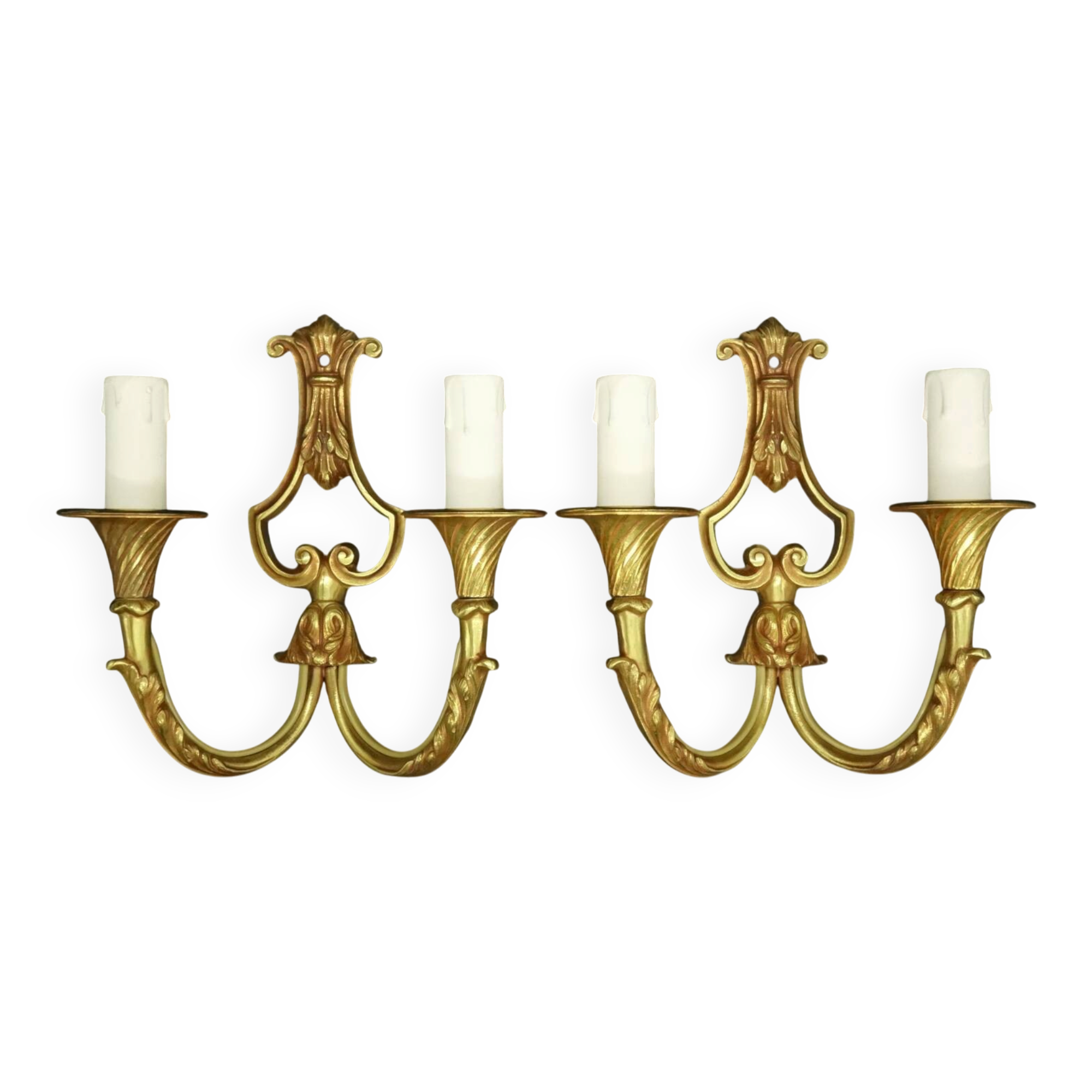 Paire d'appliques style Louis XV - bronze EPI Paris