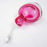 “Sommerso” perfume bottle in pink and transparent glass