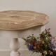 White/wood side table