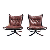 Ensemble de chaises Falcon attribuées à Sigurd Ressell, années 1970