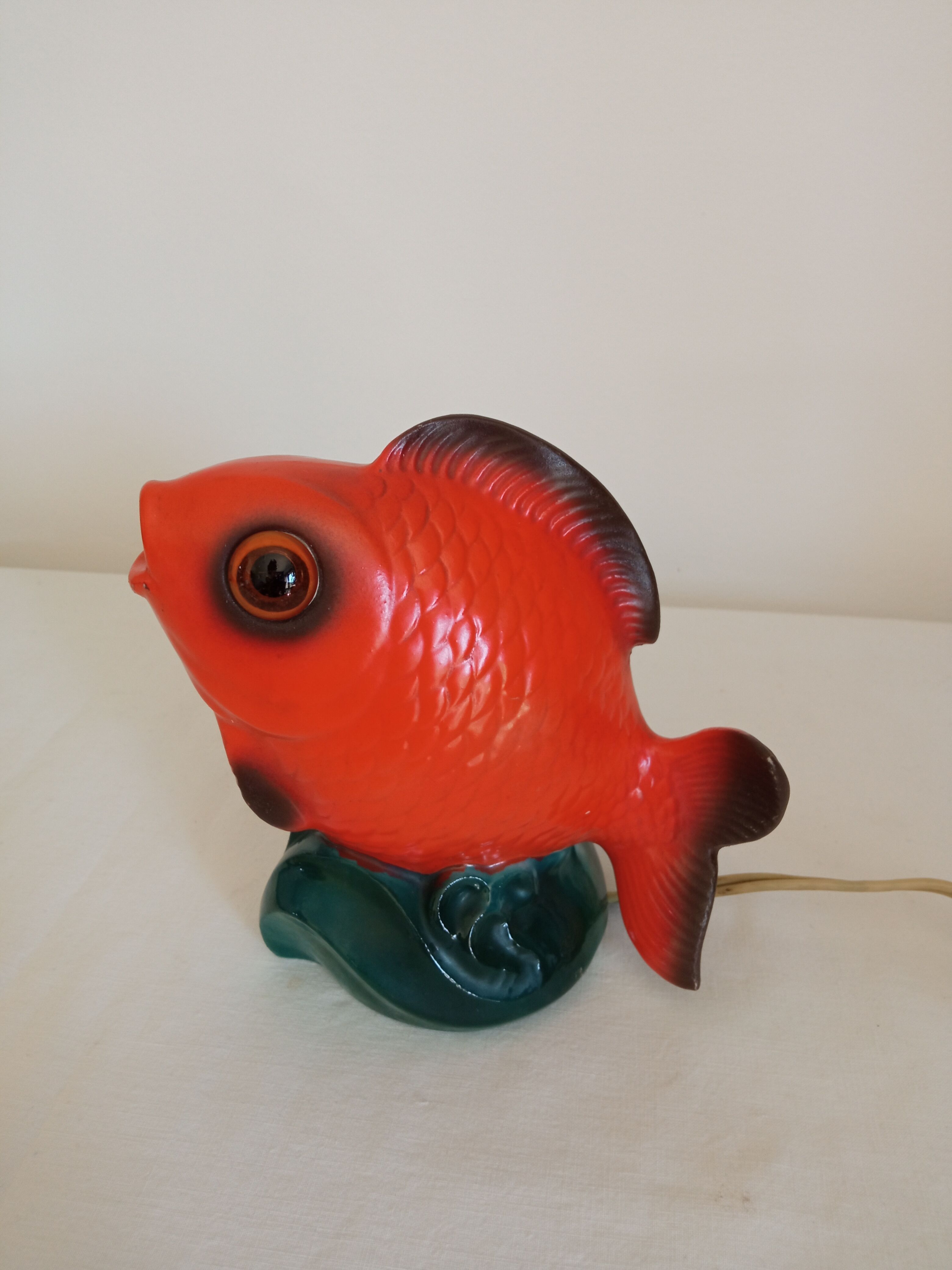 Vintage fish lamp