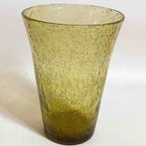 Biot bubble glass vase from the 70s, height 25 cm