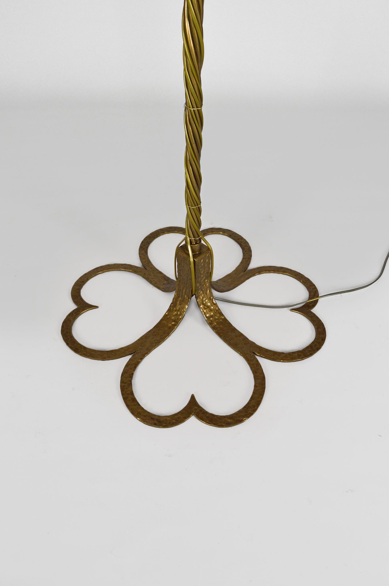 Gold wrought iron lamppost