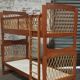 Rattan bunk bed, vintage 1960