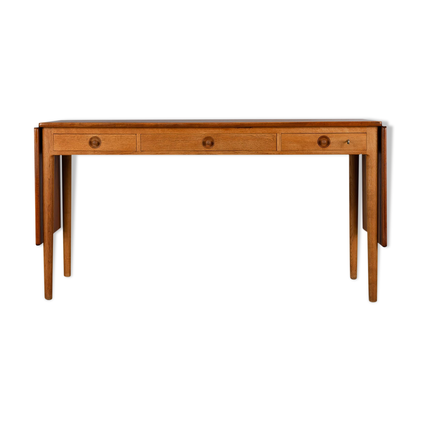 Design midcentury modern desk AT-305 by Hans J. Wegner for Andreas Tuck, 1950s