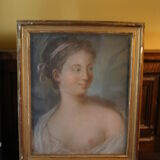 Portrait of a woman, pastel, XVIIIs