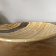 Ensemble tasse et sous tasse imitation bois
