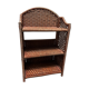 Etagère en rotin cordé pliable vintage