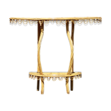 Console en bambou et en rotin