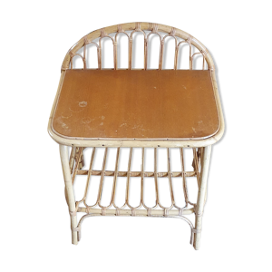Meuble d'appoint en rotin