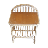 Rattan side table