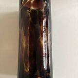 Vase XL verre macchia a macchia écaille design italien 1970