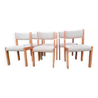 Six elm chairs maison revival edition 1980