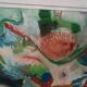 Abstract oil painting on canvas