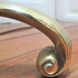 Tripod floor lamp vintage brass 60s