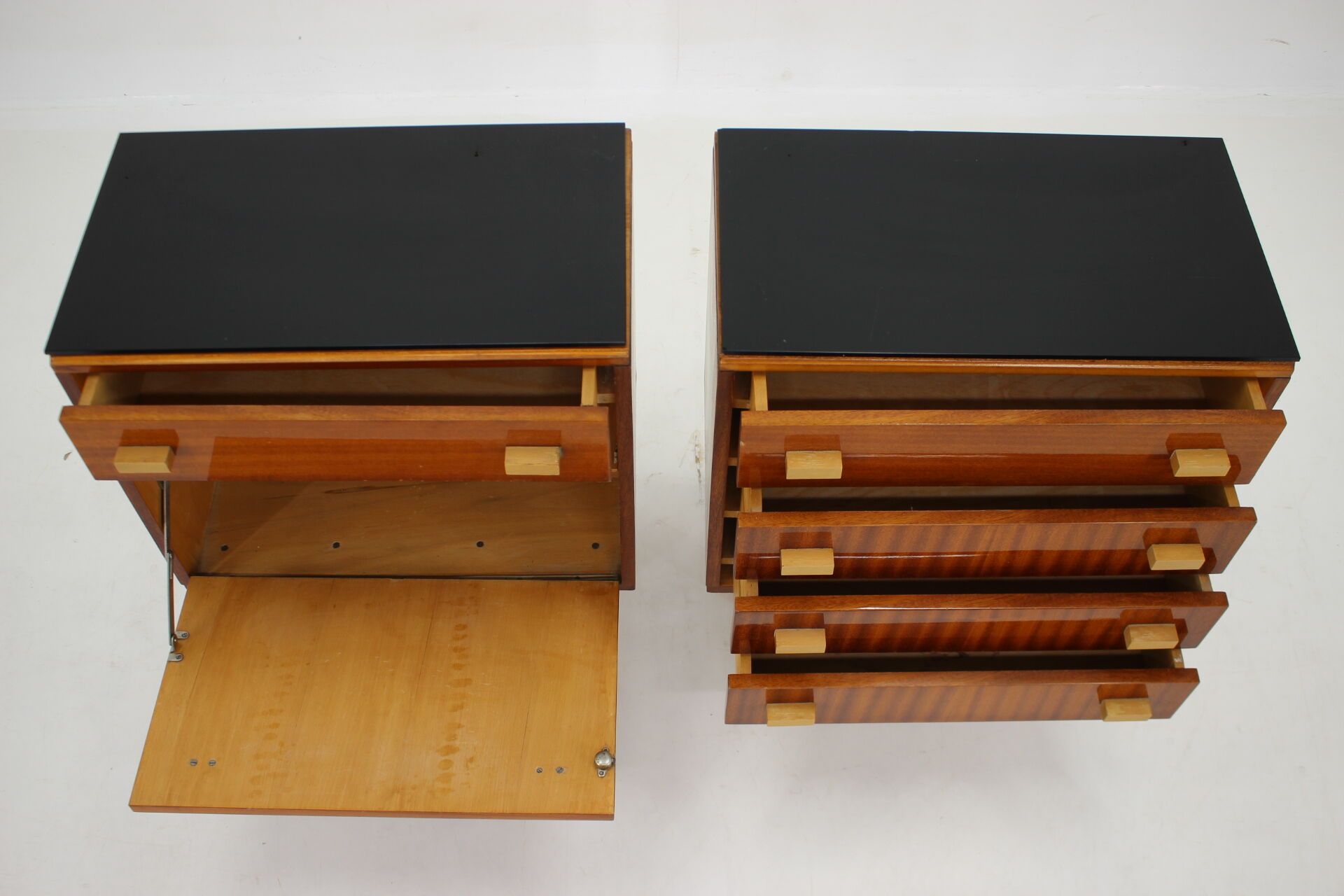 1960s Frantisek Mezulanik Pair of Chest of Drawers, Czechoslovakia