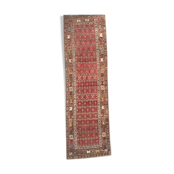 Old persian rug kurdish hallway  120 x 388 cm