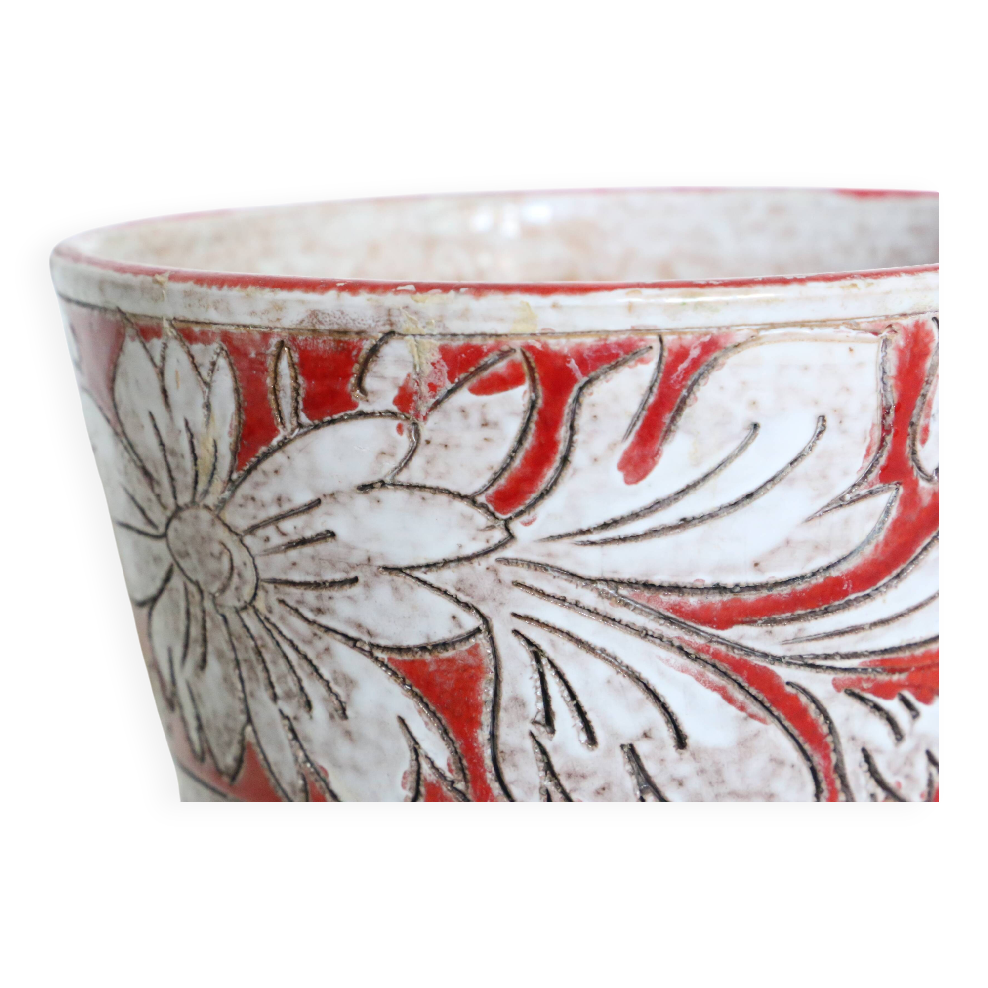Italian ceramic planter by Fratelli Fanciullacci, circa 1950/60 /