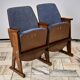 Vintage Blue Folding Cinema Chairs, 1970s Czechoslovakia