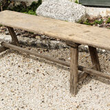 Wooden farm bench