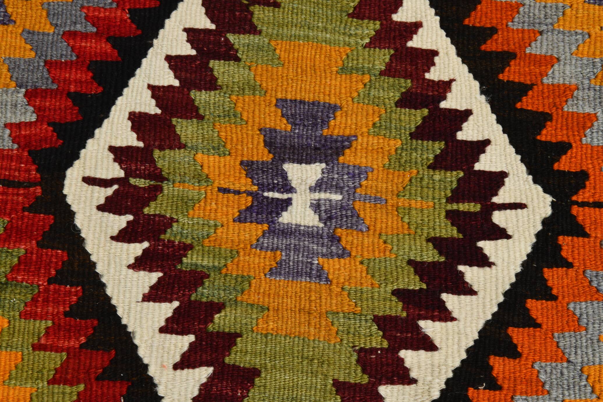 Tapis Kilim géométrique multicolore 5x8, 160x237 cm