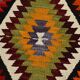 Tapis Kilim géométrique multicolore 5x8, 160x237 cm
