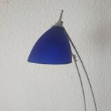 Corolla articulated reading light in blue glass