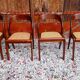 Lot de 4 chaises gondoles cannées