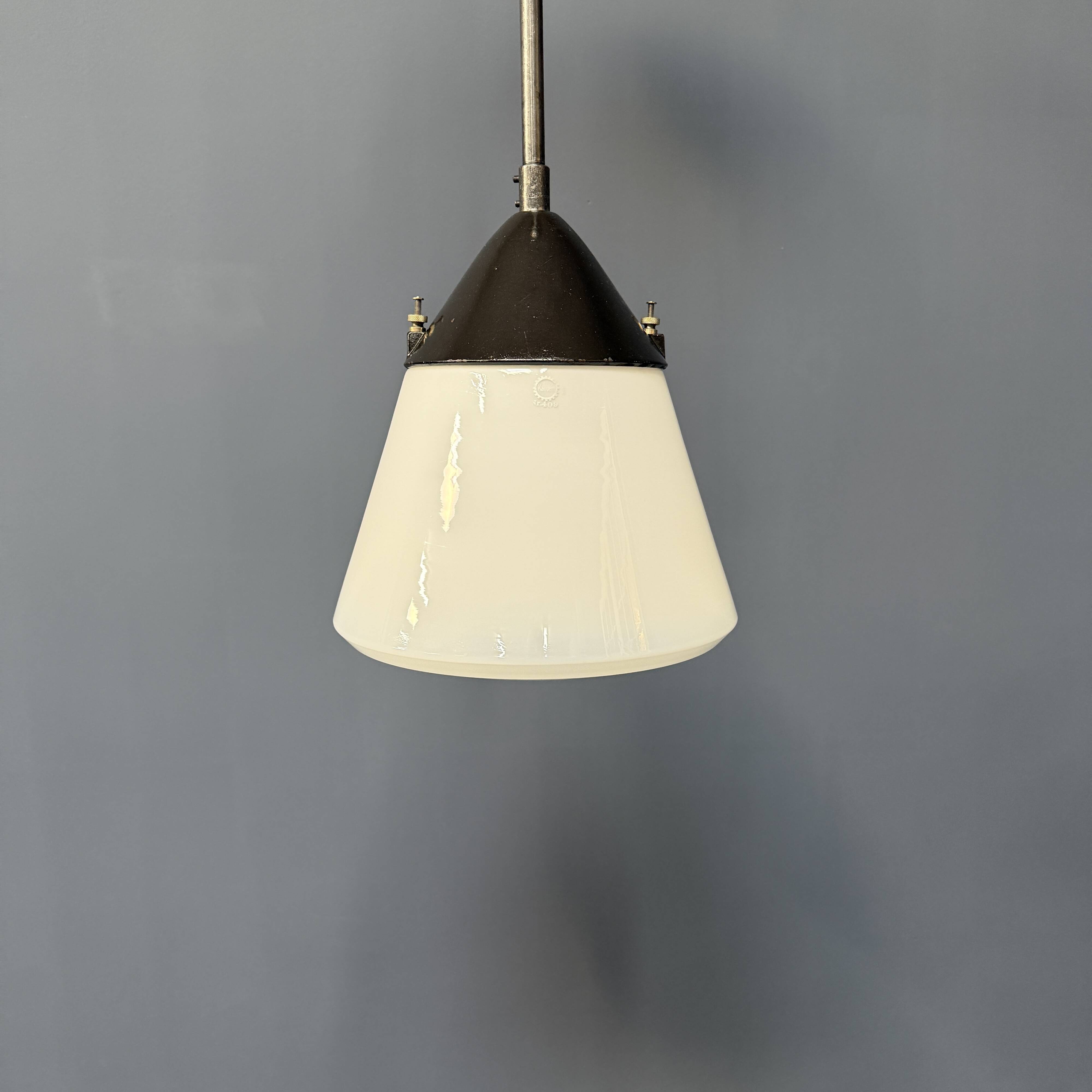Opaline glass Kandem pendant lamp model 409